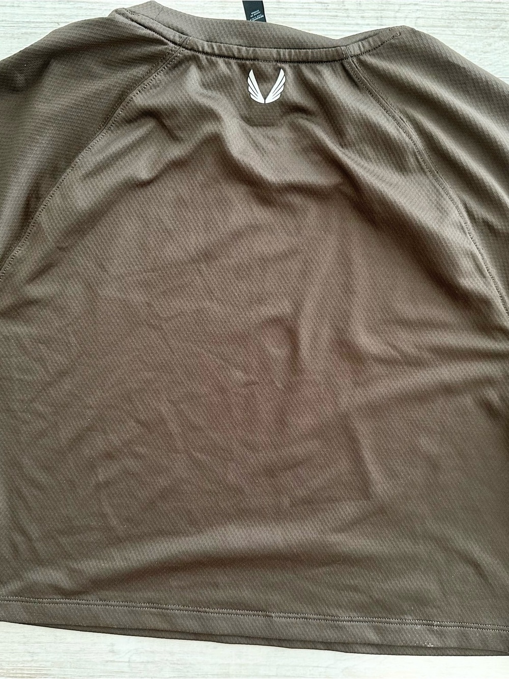 ASRV Women’s Chocolate Brown Short-Sleeve, Athletic Tee/Crop Top Size Medium